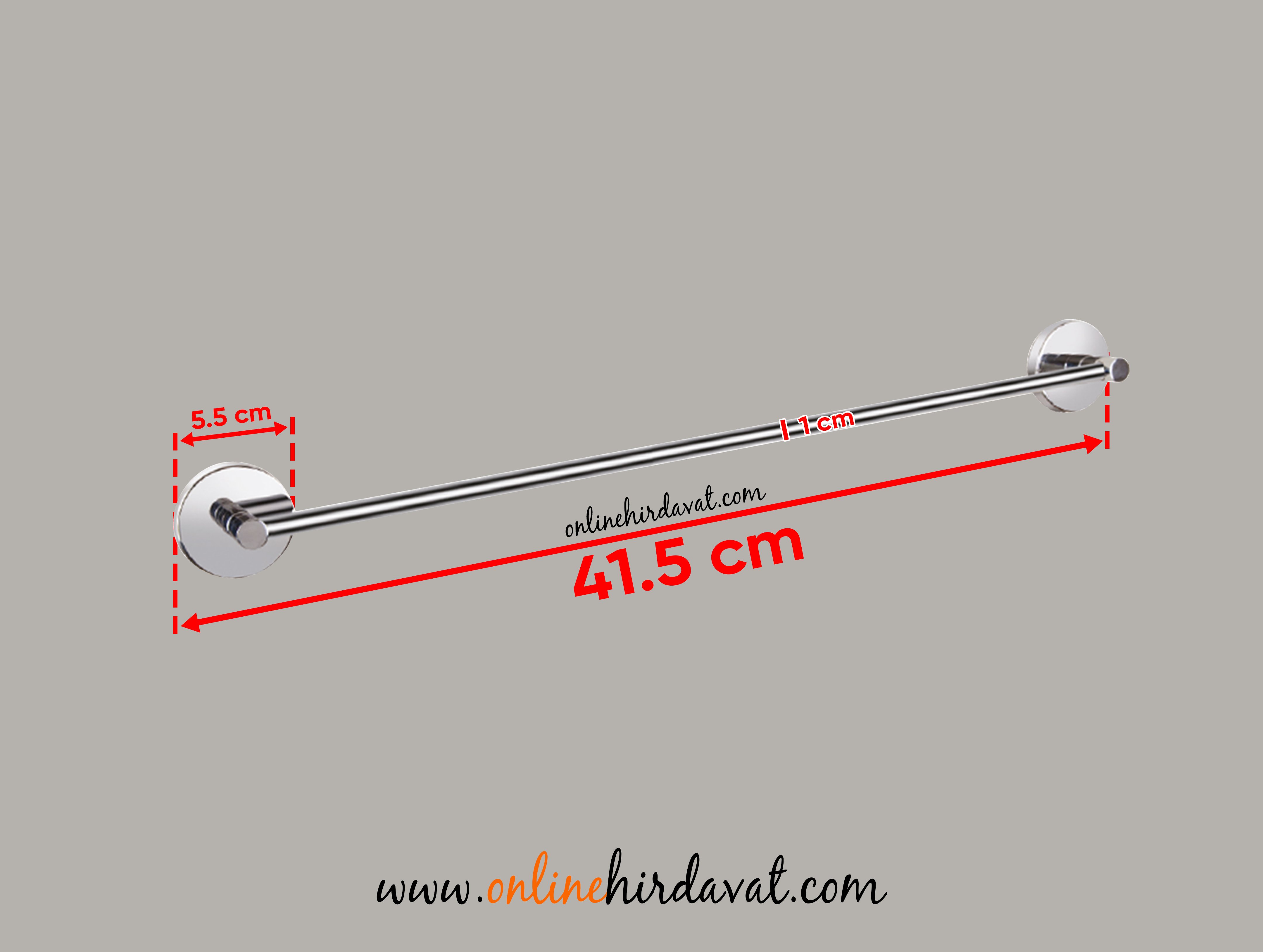 Duxxa Natura Krom Uzun Havlu Askısı 40 cm Online Hırdavat